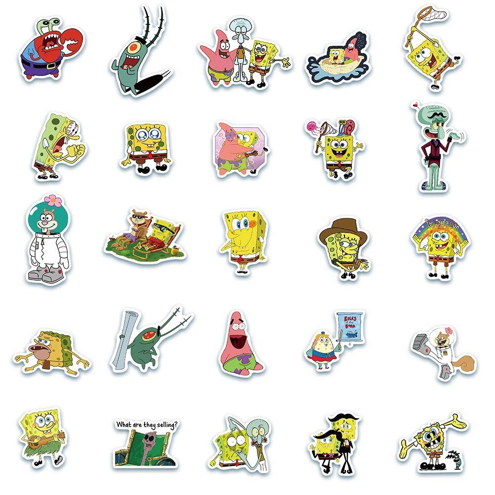 Sticker Dán Trang Trí Sổ Tay / Điện Thoại Hình Bọt Biển Tinh Tế DIY