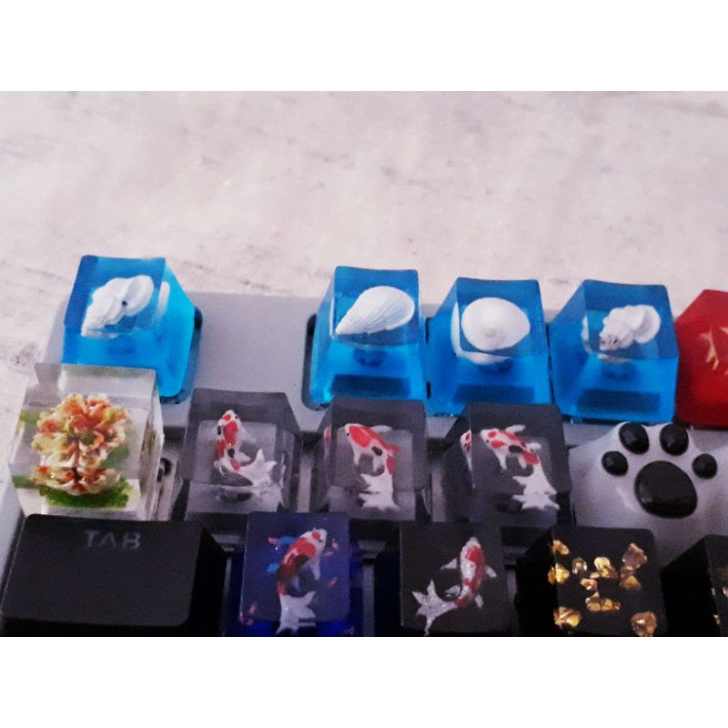 Keycap vổ ốc trang trí bàn phím cơ Cherry, OEM