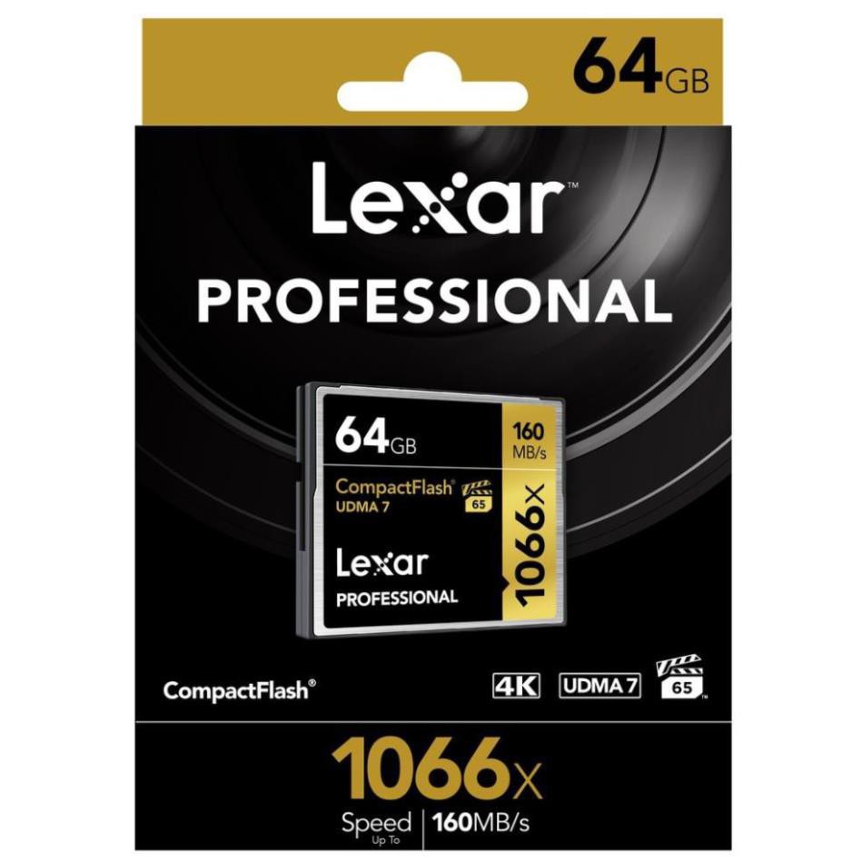 Thẻ nhớ Lexar CF 32/64/128/256GB Professional 1066x 160Mb/s - Hàng Chính Hãng