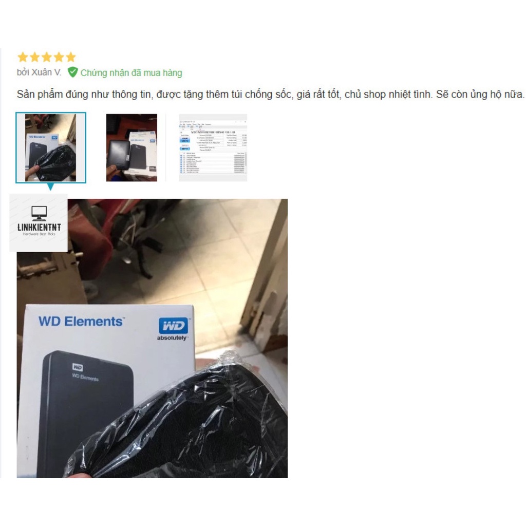 Ổ Cứng Di Động WD Elements 250gb/320gb/500gb/750gb/1TB - Nhiều Quà Tặng