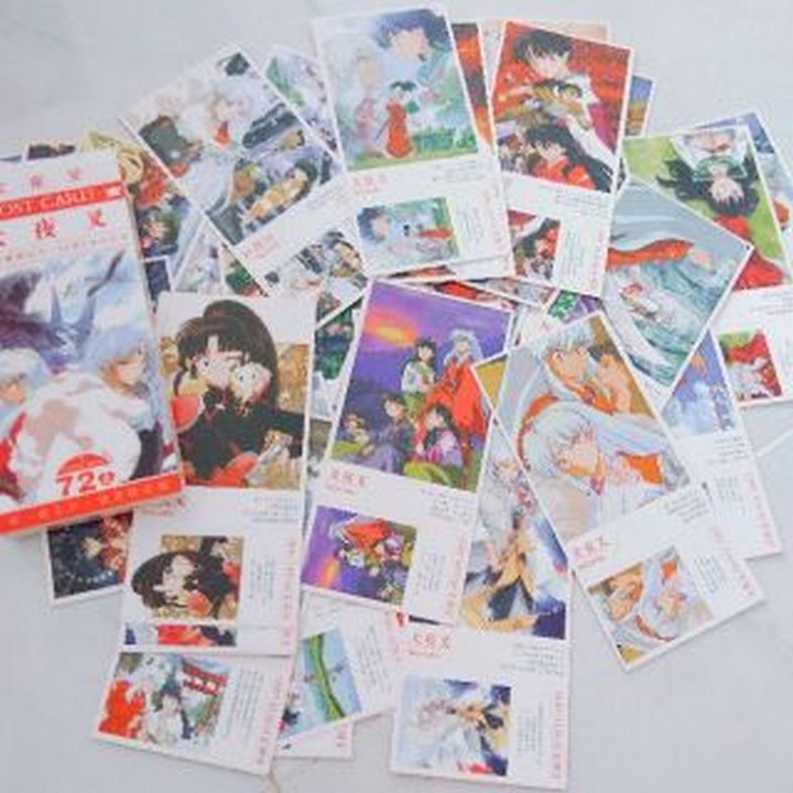 Hộp ảnh Postcard inu yasha Khuyển Dạ Xoa bộ ảnh có ảnh dán sticker