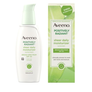 Sữa Dưỡng Thể Aveeno Active Naturals Positively Radiant Daily Moisturize, 75ml- Dành cho vùng mặt