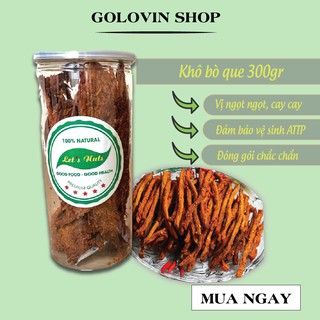 Kho bò que lon 300gr đặc biệt cay, giòn, vị tẩm ướt thơm, dinh dưỡng Golovinshop