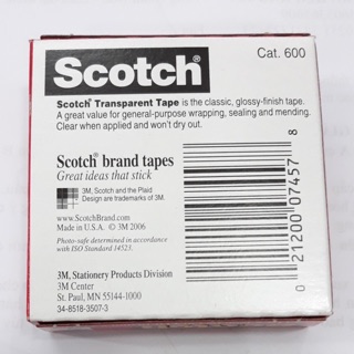 Băng dính 3M Scotch 600 3/4 in