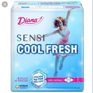 Băng vệ sinh Sensi Cool Fresh siêu mỏng cánh 8 miếng