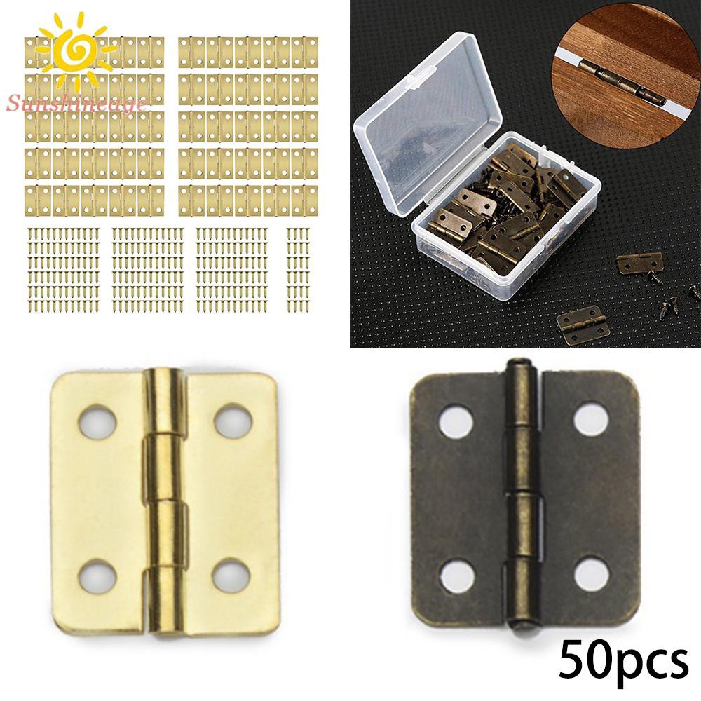 Set 50 Bản Lề Cửa Tủ Kèm Ốc Vít