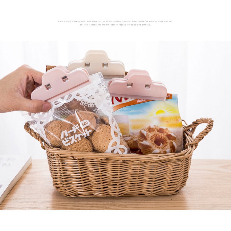 Kẹp Miệng Túi, Đồ Dùng Lớn, Kẹp Miệng Túi Thực Phẩm Niêm Phong Thức Ăn Tiện Dụng - Nhiều Màu Sắc Tươi Tắn Dễ Thương