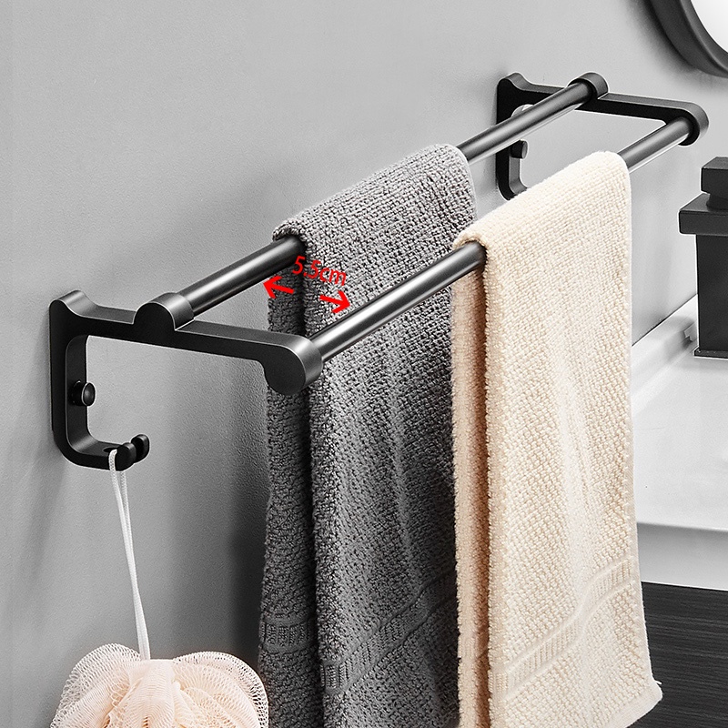 Giá treo khăn MEIDOO gắn tường không cần khoan tiện dụng dành cho nhà tắm tùy chọn kích thước