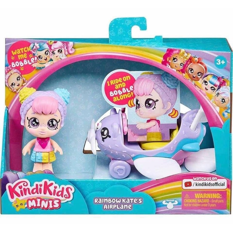 Set đồ chơi Kindi Kids búp bê chạy xe