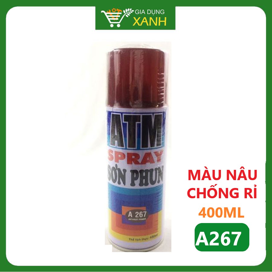 Sơn xịt ATM, sơn lót chống rỉ sét A267, 400ml