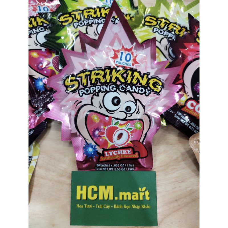 Kẹo Nổ Striking Hương Vị Trái Cây (15g)