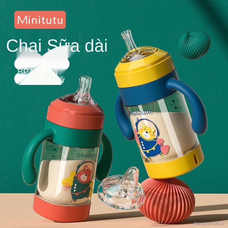Bình sữa PPSU dung tích lớn 300ml chống đổ và chống đầy hơi dành cho em bé từ 1 tuổi rưỡi đến 3 tuổi
