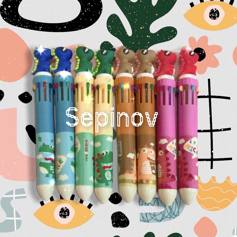 Bút bi họat hình 10 màu dễ thương