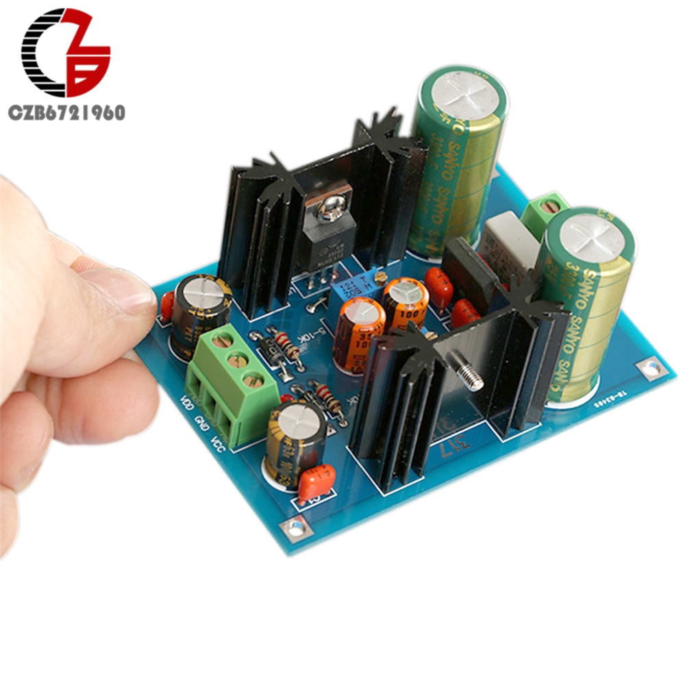 LM317 LM337 Adjustable Filtering Power Supply Kits DIY AC/DC Voltage Regulator