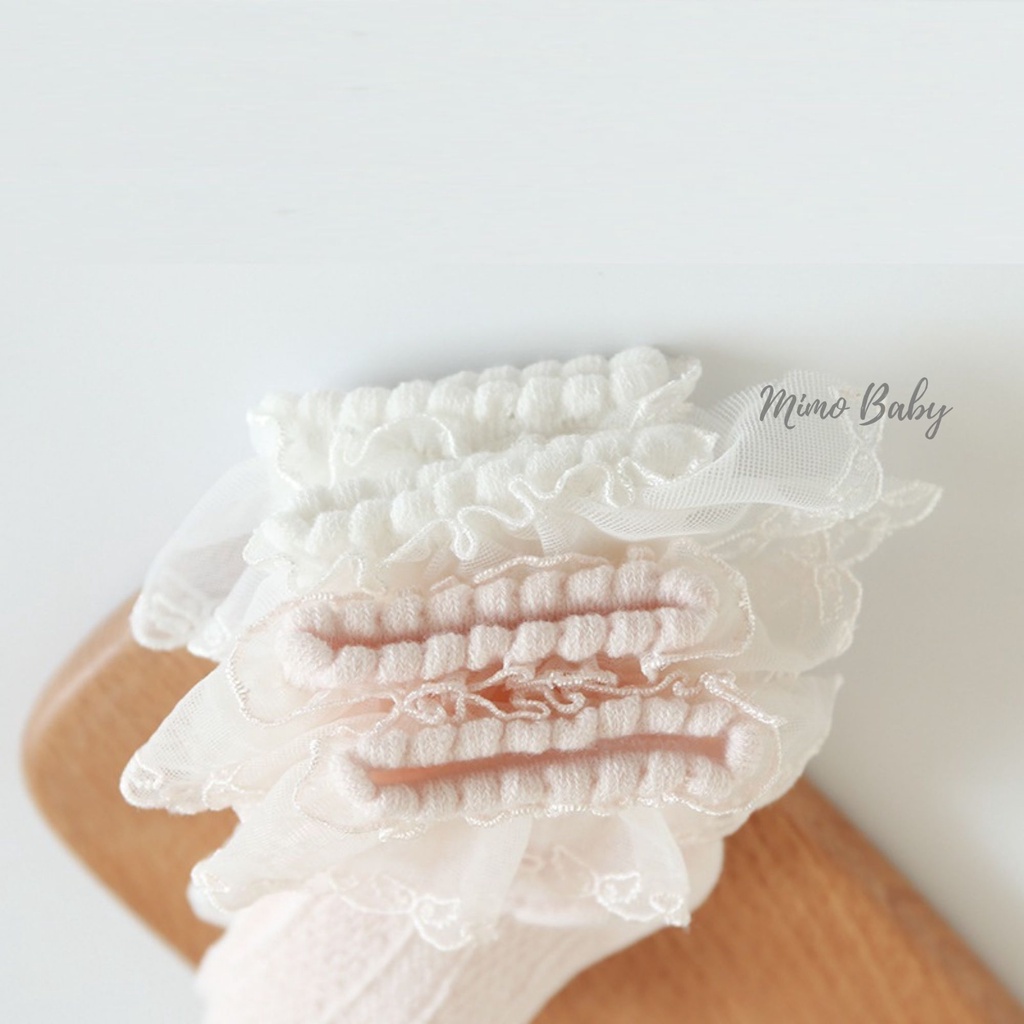 Tất vớ lưới cổ bèo Nemo baby xinh xắn tiểu thư cho bé gái Mimo baby T20