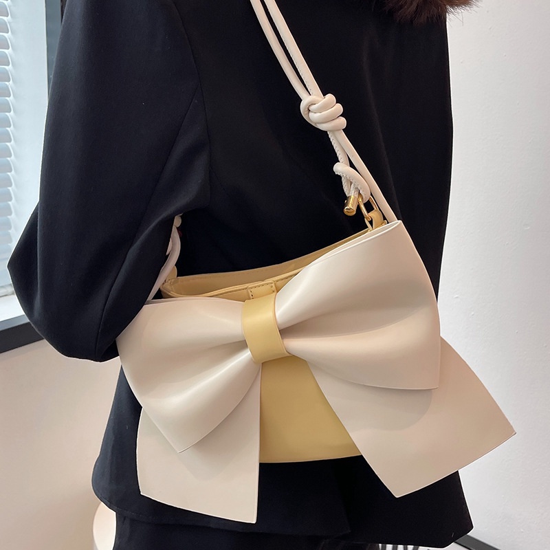 Túi đeo chéo - Túi nữ xinh đeo vai kẹp nách phối hình nơ xinh xắn superbag 388