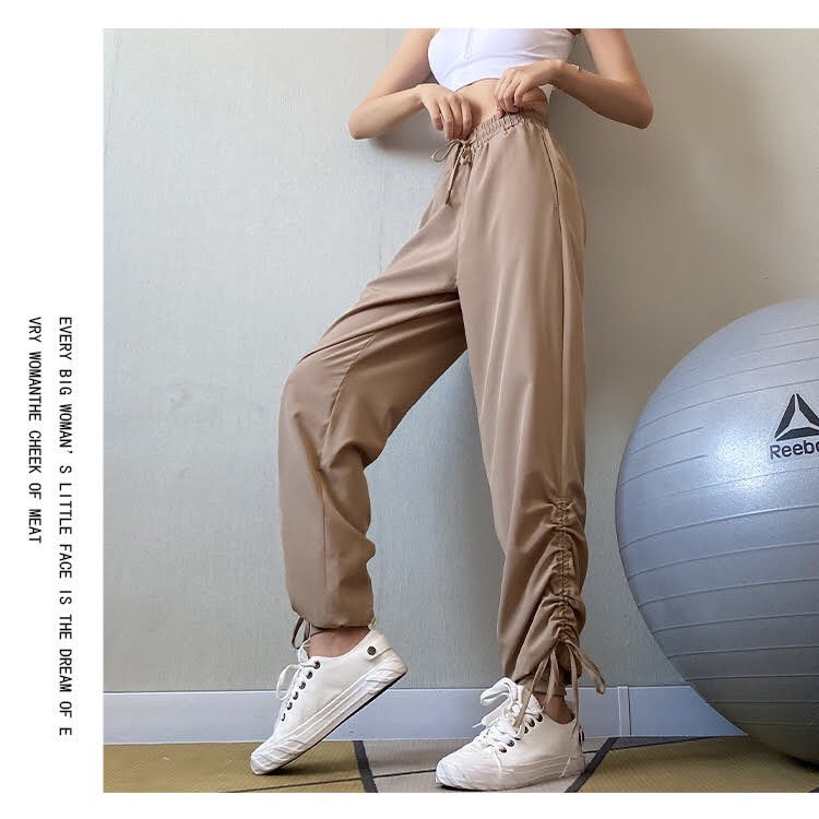 Quần dài jogger vải dù tập gym zumba dance dây rút Đồ tập Rẻ Mà Đẹp Shop Gymstore 287