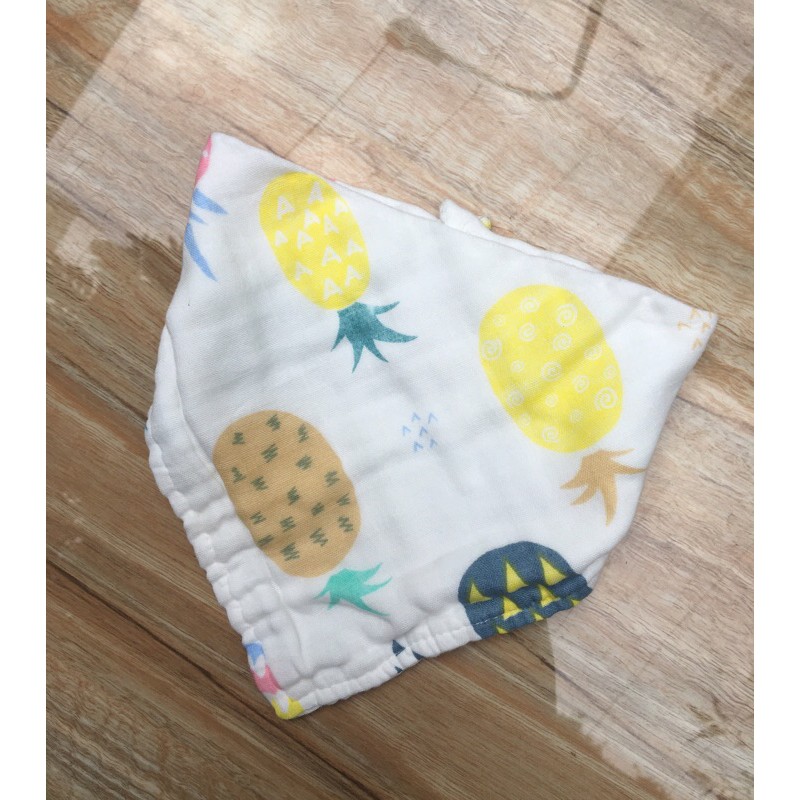 Nini_kids: khăn quàng cổ tam giác 8 lớp xô, khăn quàng cổ cotton, khăn cho bé