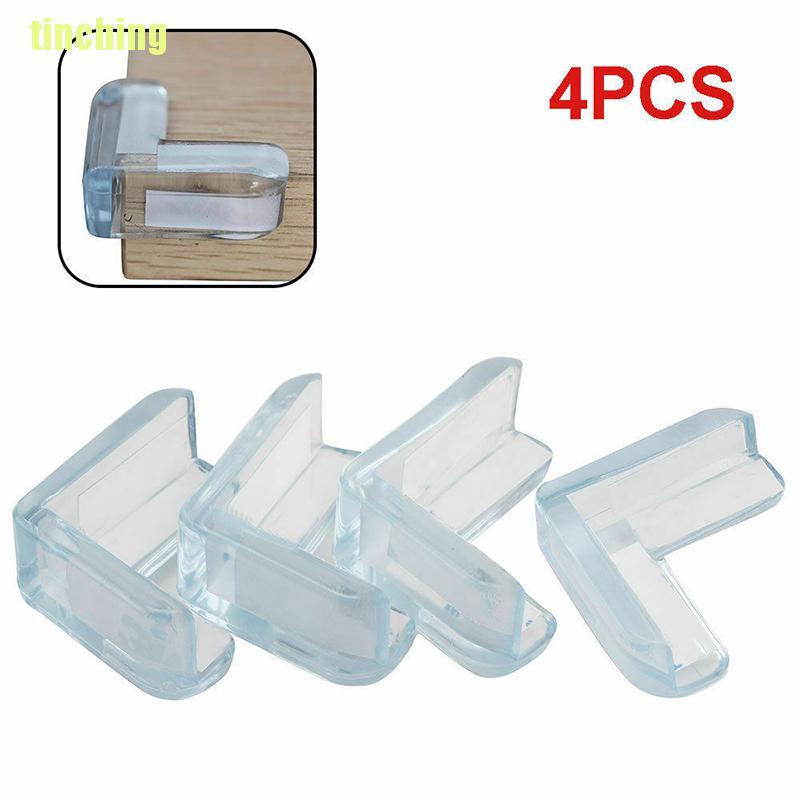 Bộ 4 Miếng Bọc Bàn Bằng Cao Su Trong Suốt Bảo Vệ An Toàn Cho Bé