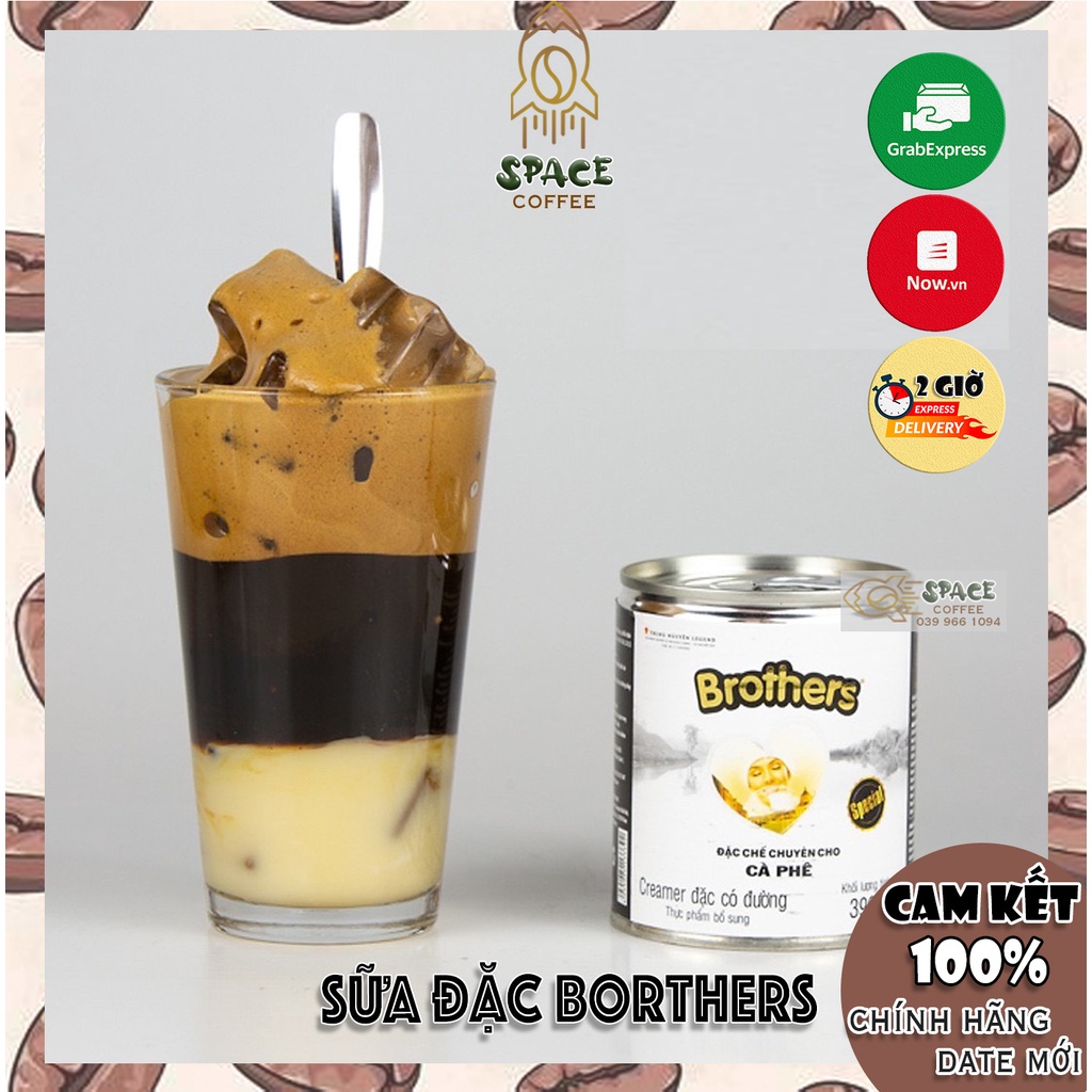 Sữa đặc Trung Nguyên  có đường Brothers 390gr