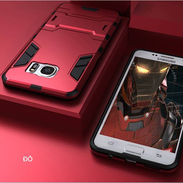 Ốp lưng Samsung S7 Ironman chống sốc có chân dựng máy