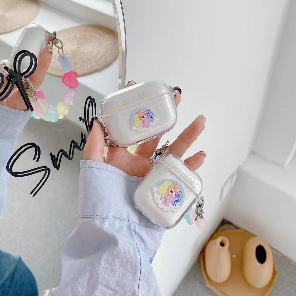 Vỏ Bảo Vệ Hộp Sạc Tai Nghe Airpods 1 / 2 / Pro Hình Gia Đình Gấu Kẹo Kiểu Nhật Hàn Dễ Thương | BigBuy360 - bigbuy360.vn