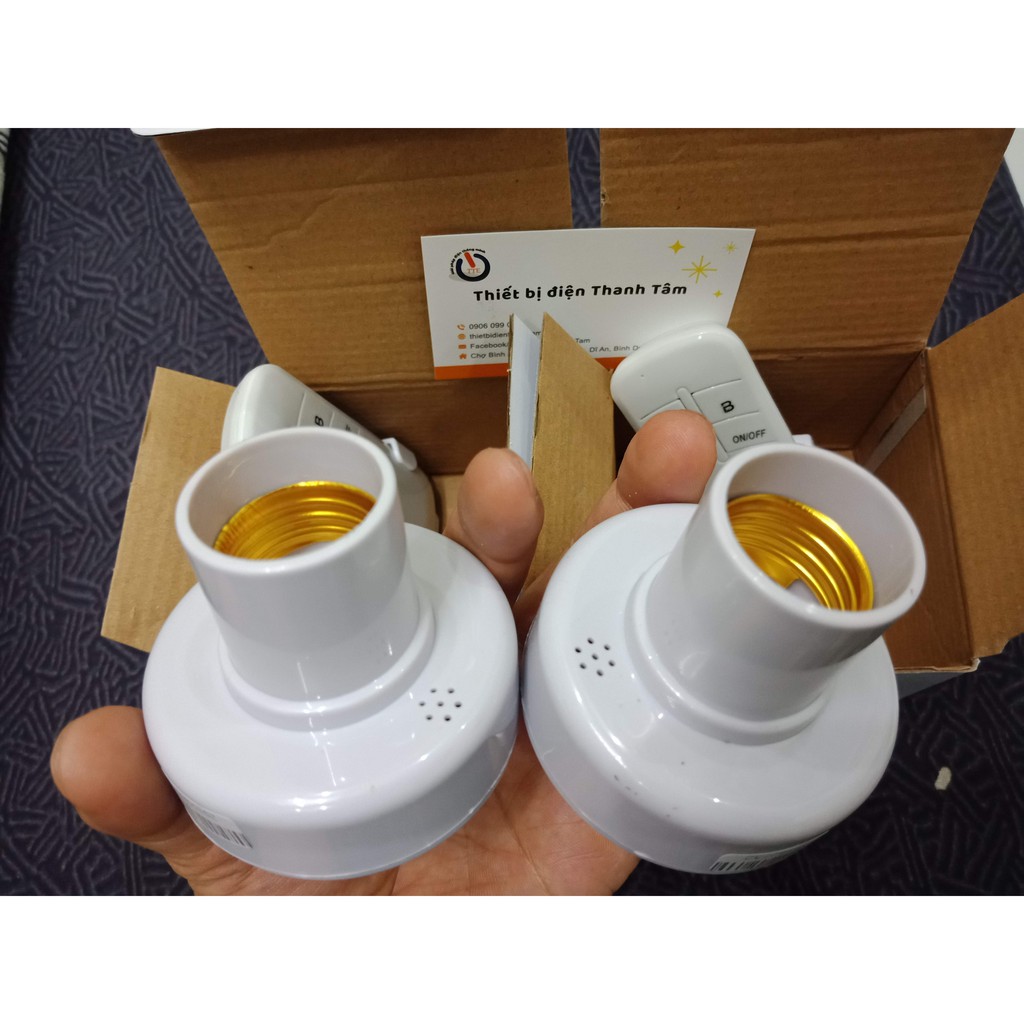 Đui đèn E27 - điều khiển từ xa bằng remote sóng RF | BigBuy360 - bigbuy360.vn