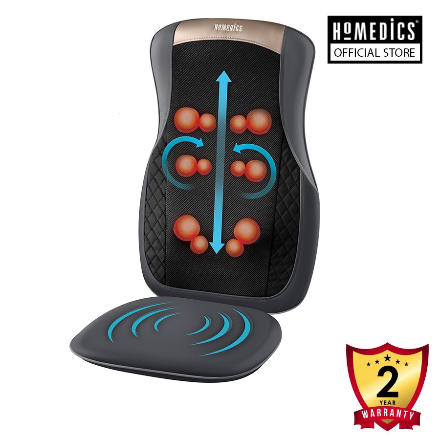 Tinh dầu cho đệm ghế massage Shiatsu công nghệ 3D/Chức năng nhiệt Homedics MCS-624HJ [Công nghệ pin sạc 2021]