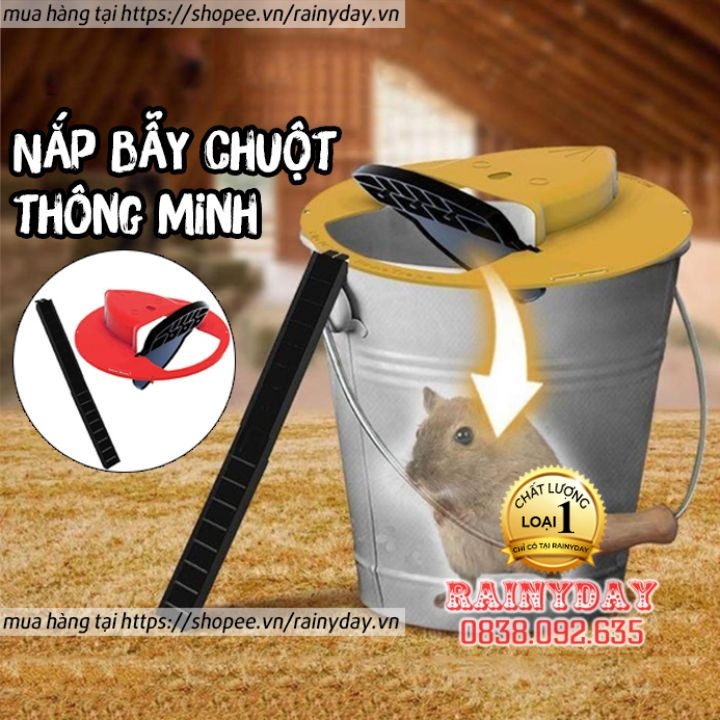 Bẫy chuột thông minh nắp bẫy chuột bập bênh tự động lật bằng nhựa