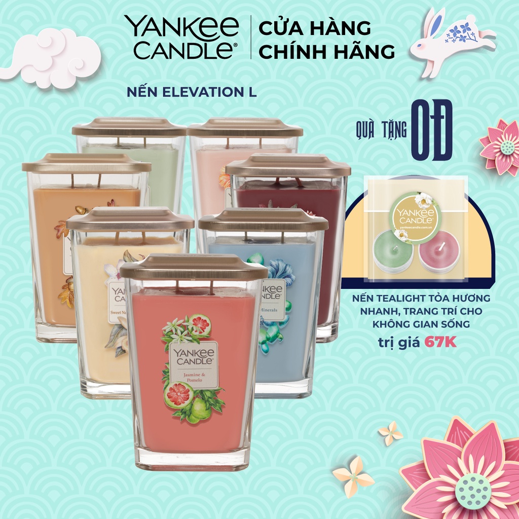 Nến thơm sáp đậu nành Elevation CHÍNH HÃNG Yankee Candle - Size L 552g (nhiều mùi)