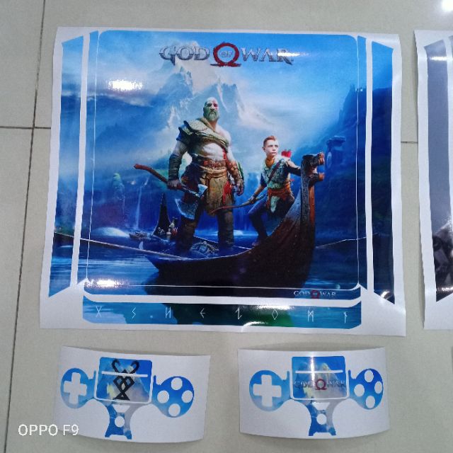 skin ps3 và ps4 god of war 4 miếng dán trang trí bảo vệ decal máy game điện tử giá cạnh tranh nhất