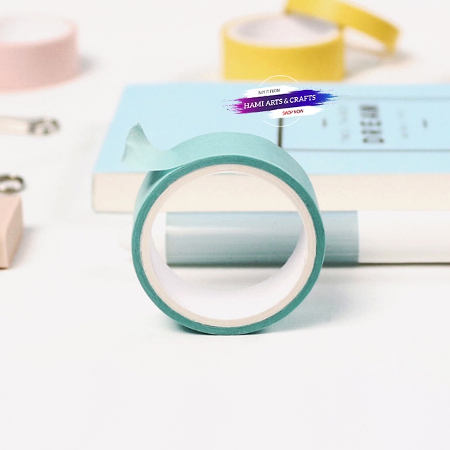 Washi Tape 12 màu pastel dài 3m [washi-061]