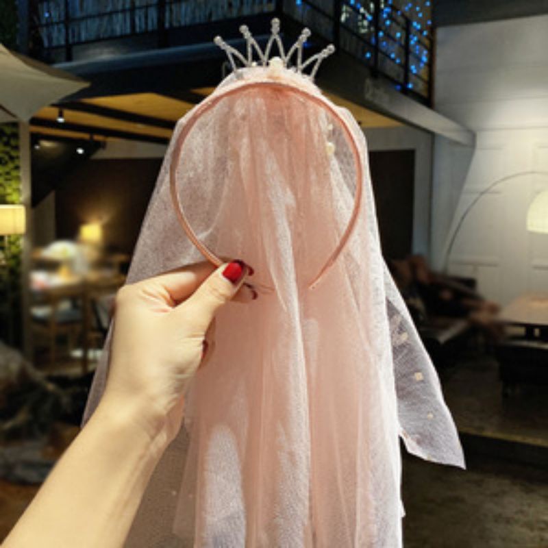 Cài tóc công chúa lấp lánh cho bé gái, băng đô vương miện siêu xinh phong cách Hàn Quốc