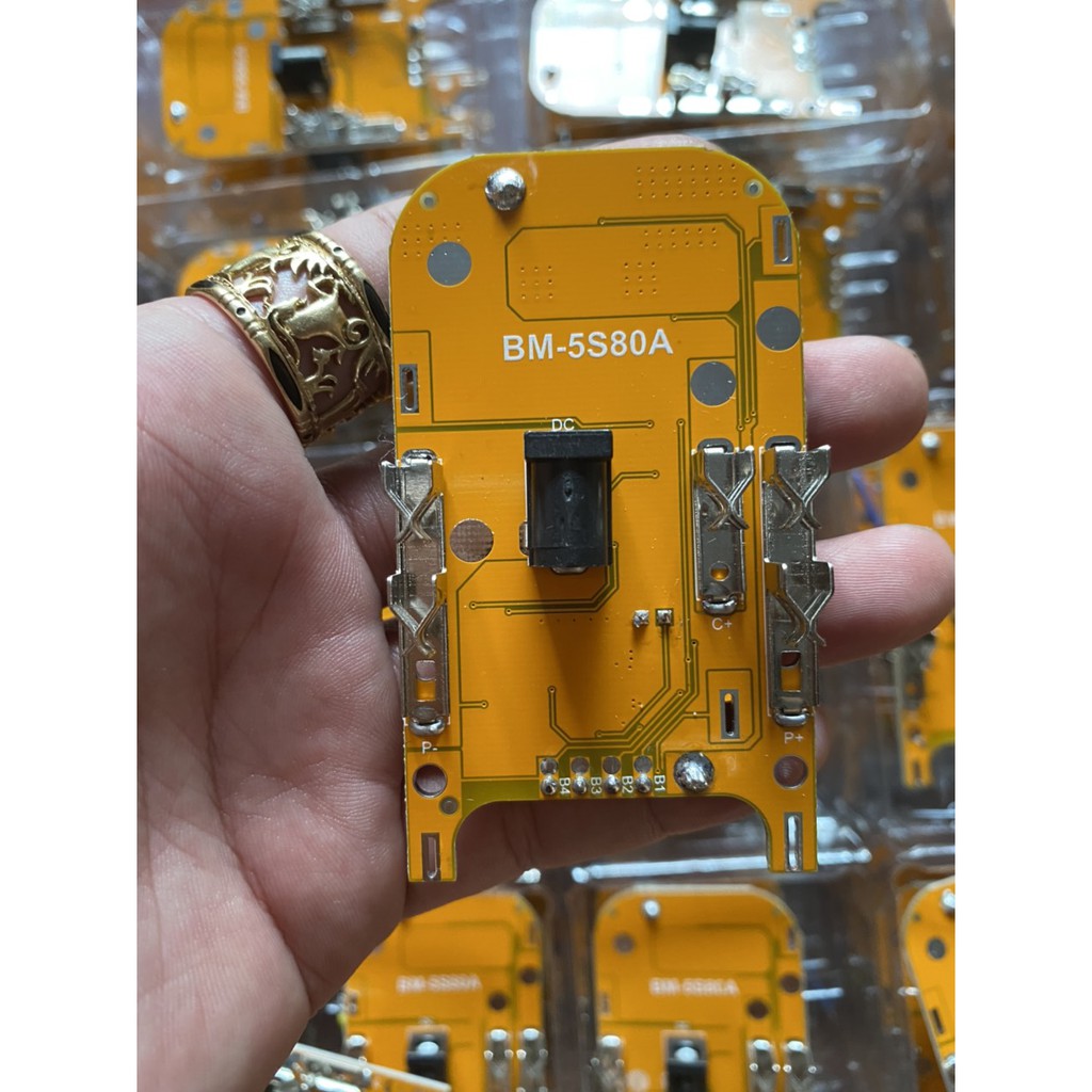 Mạch 5S Makita 3Fet 80a đời mới 3 trở shunt dành cho máy tải lớn. chạy máy 3 chân