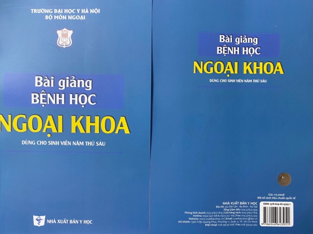 Sách bài giảng bệnh học ngoại khoa Y6