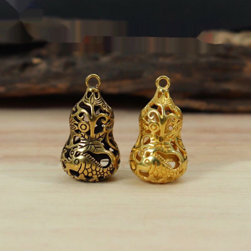 MÓC KHOÁ HỒ LÔ CÁ CHÉP BẰNG ĐỒNG TÀI LỘC DƯ DẢ