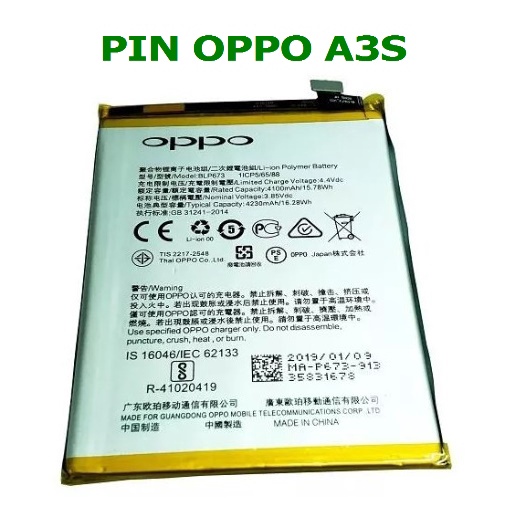 PIN OPPO A3S