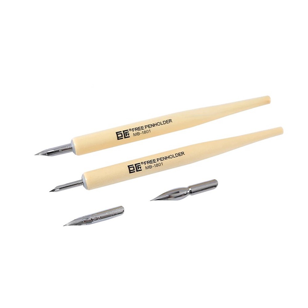 Bộ Bút Chấm Mực Comic Pen Set ( 2 quản bút + 4 ngòi Nikko) Made in Japan luyện chữ,vẽ truyện tranh....