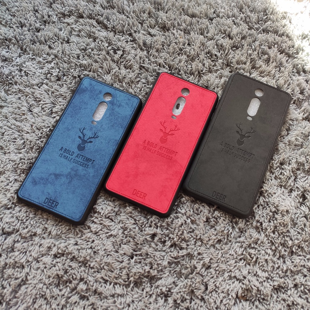 Combo ốp vân vải bò Redmi K20/K20pro/Mi9T gồm 1 ốp+1 cl full màn+1 cl camera+1 dán cacbon