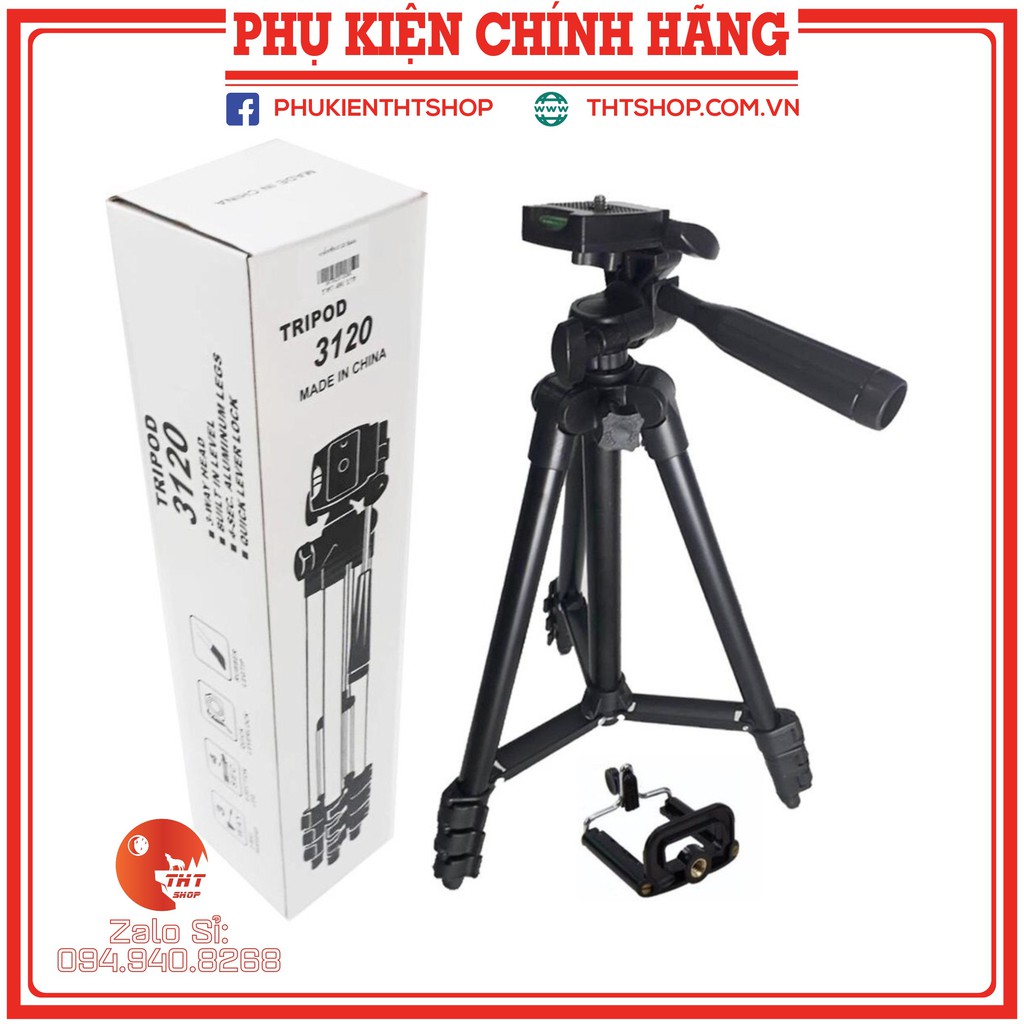 GIÁ ĐỠ MÁY ẢNH/ĐIỆN THOẠI TRIPOD TF 3120 - TẶNG hộp đựng + túi.