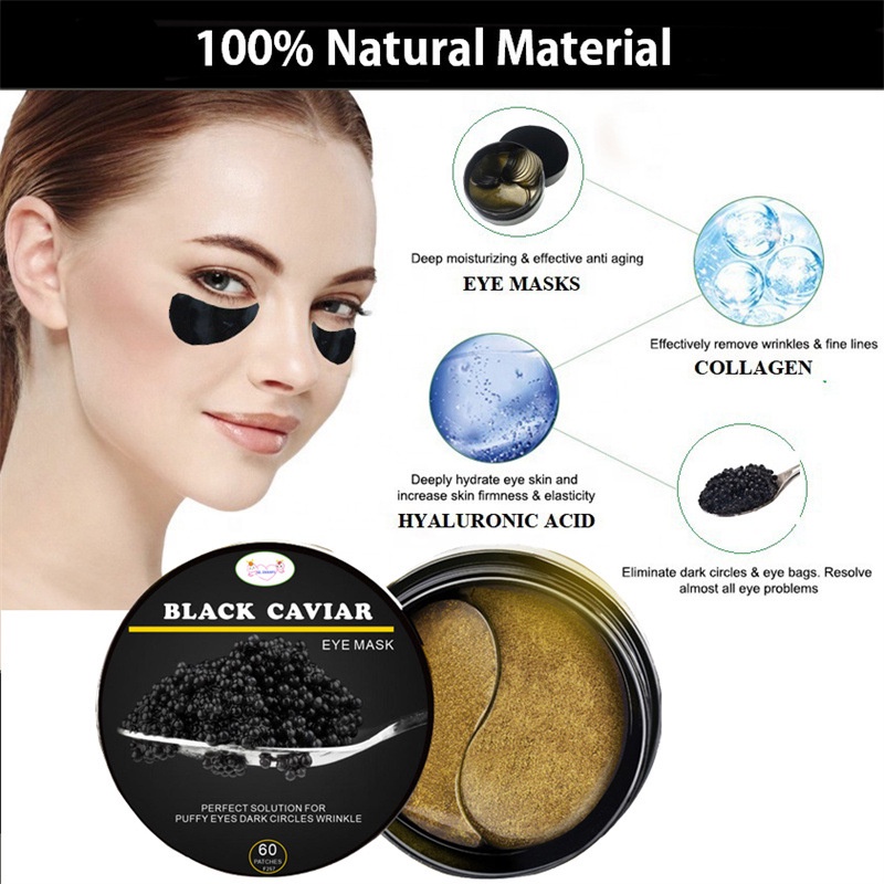 Mặt nạ mắt CRAZYLIFE trứng cá tầm dưỡng ẩm chống lão hóa sáng da
