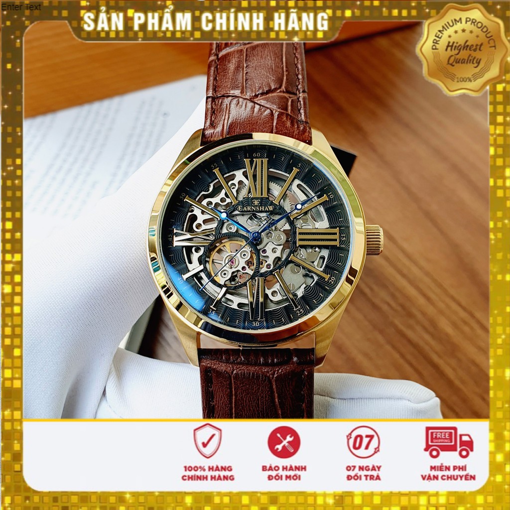 Đồng hồ nam chính hãng Thomas Earnshaw Longitude Hemisphere Automatic ES-8037-03 - Máy cơ - Kính cứng