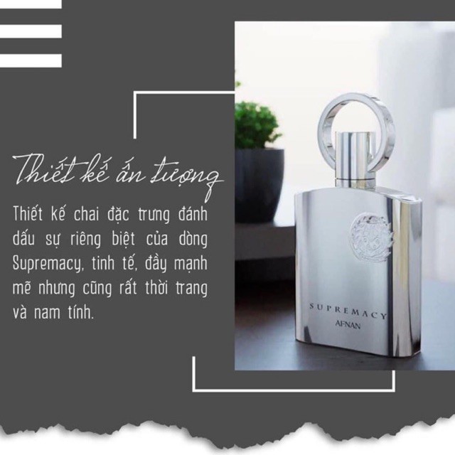 [Chiết 10ml ] Afran Supermacy Silver