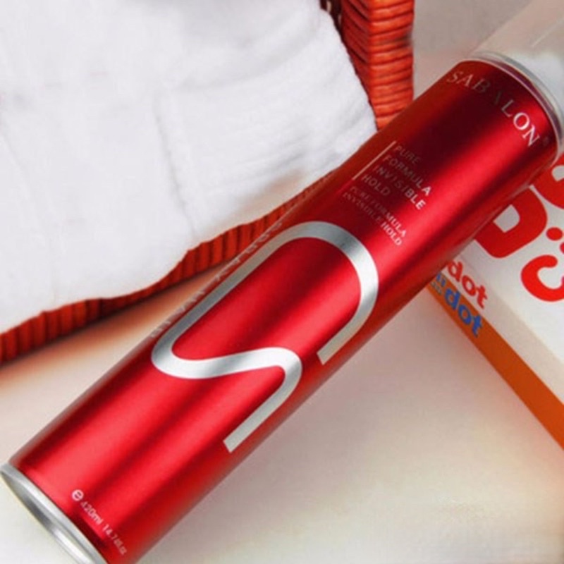 Gôm xịt tóc tạo kiểu Sabalon đỏ 420ml
