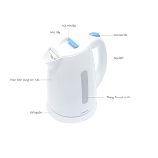 Ấm siêu tốc Pensonic PAB-1701 Nhập khẩu Malaysia
