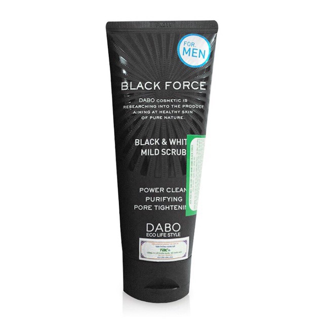 [Chính Hãng] Sữa Rửa Mặt Làm Sạch Sâu Cho Nam Dabo Black Force – For Men [salesale]