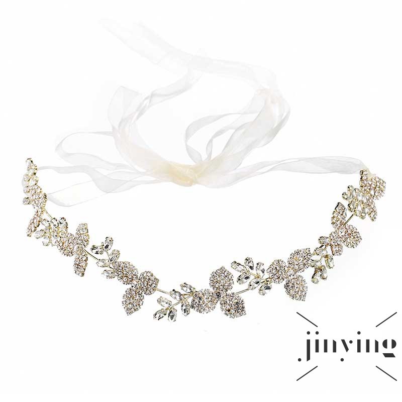 GETNOIVAS ❤S Wind New The Europe and The United States Beam Bridal Wedding Hair Accessories Shiny Clover Rhine