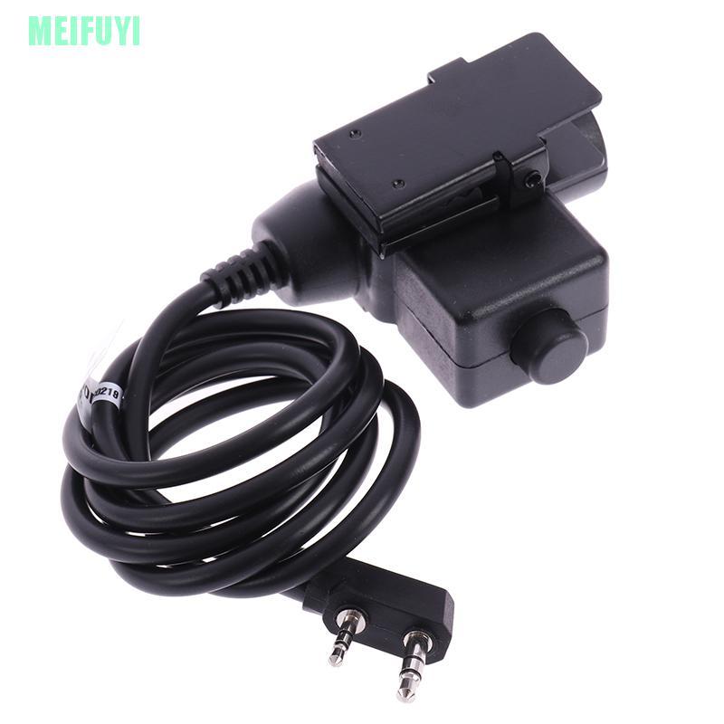 Tai Nghe Chiến Thuật Z94 Cho Máy Bộ Đàm Kenwood 2 Pin Màu Đen