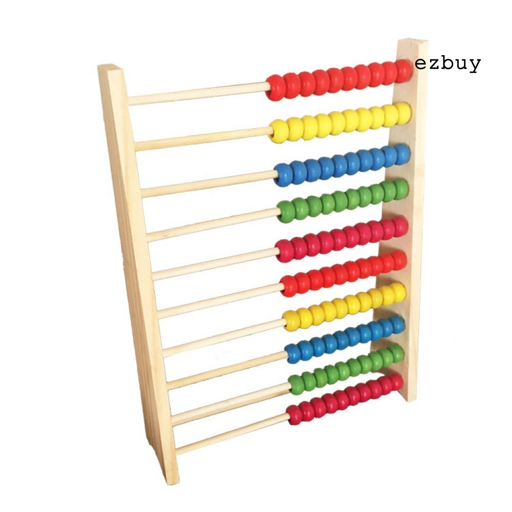 Bàn Tính 10 Hàng Bằng Gỗ Dành Cho Bé Học Toán