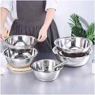 BỘ 5 CHẬU RỬA INOX ĐA NĂNG TIỆN DỤNG CHO MỌI NHÀ, CHẬU INOX ĐỦ SIZE XUẤT NHẬT DÙNG CHO NHÀ BẾP